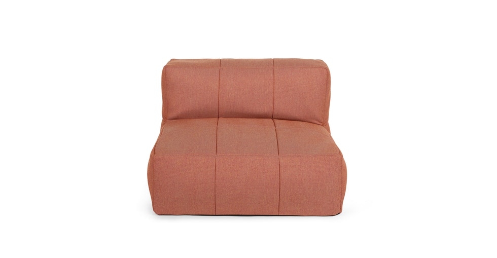 Corvos Saffron Red Armless Chair Module - Image 0