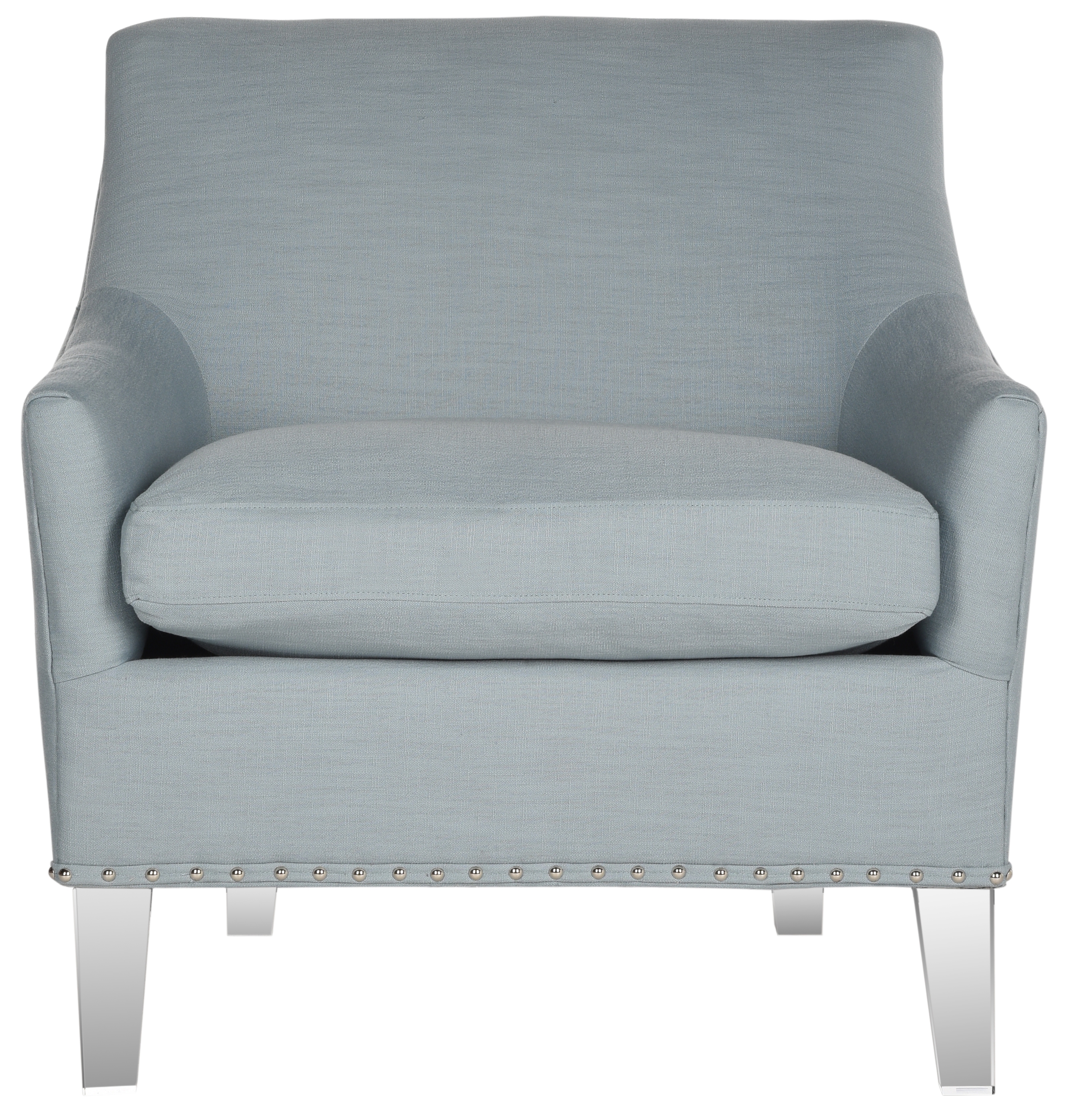 Hollywood Glam Acrylic Teal Club Chair - Teal/Clear - Arlo Home - Image 0