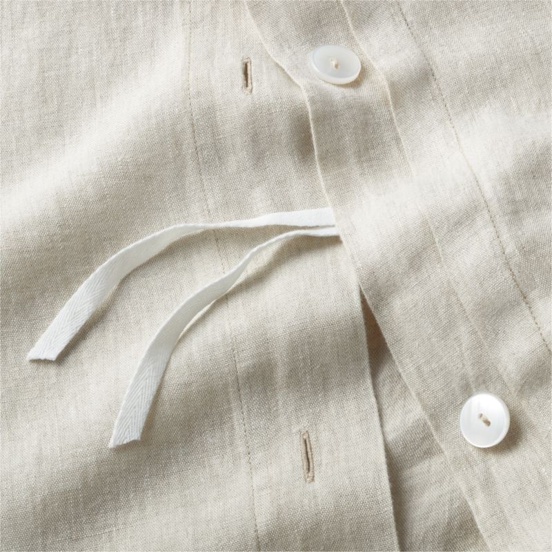 New Natural EUROPEAN FLAX ™-Certified Linen Warm Natural Euro Bed Pillow Sham - Image 3