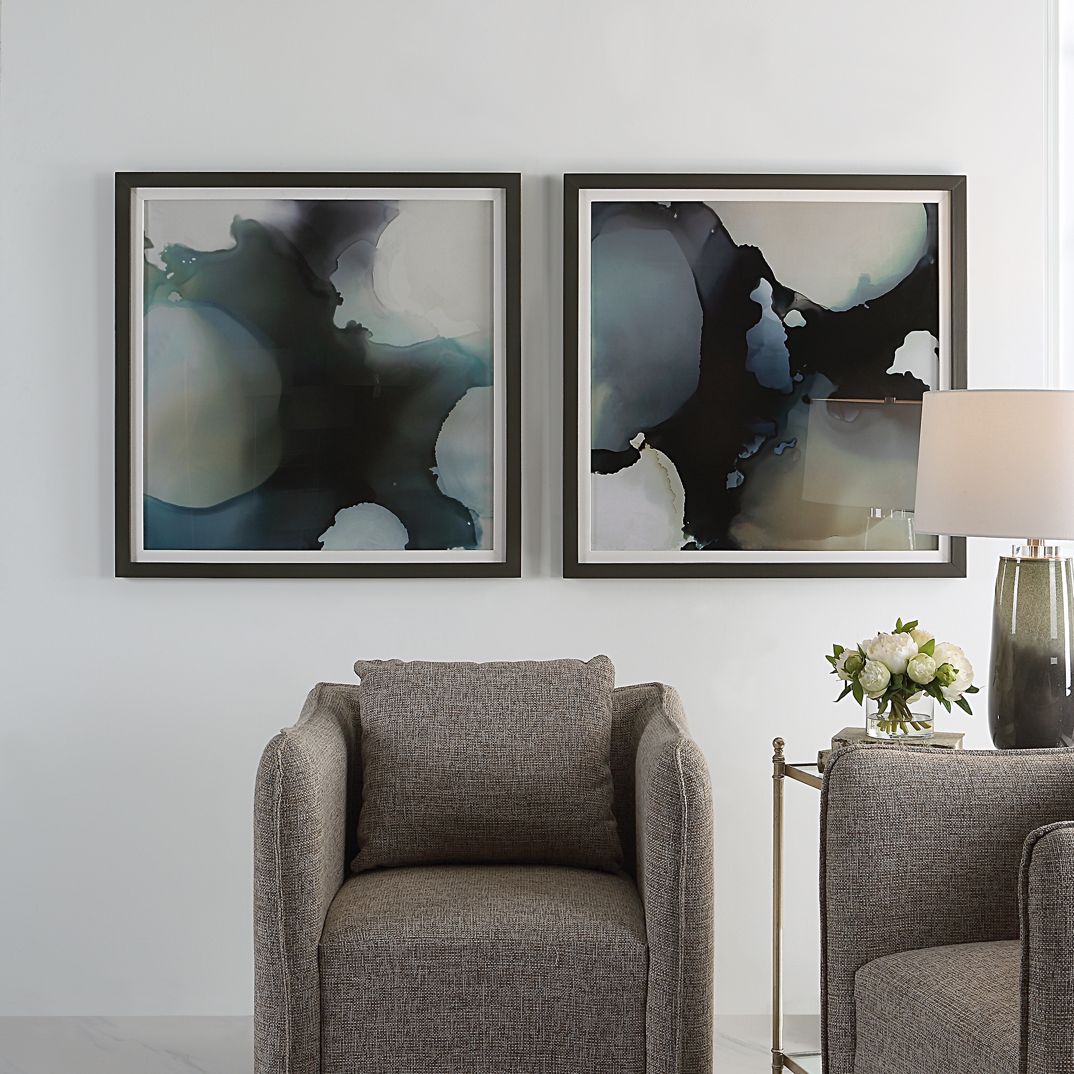 Telescopic Abstract Framed Prints Set/2 - Image 1