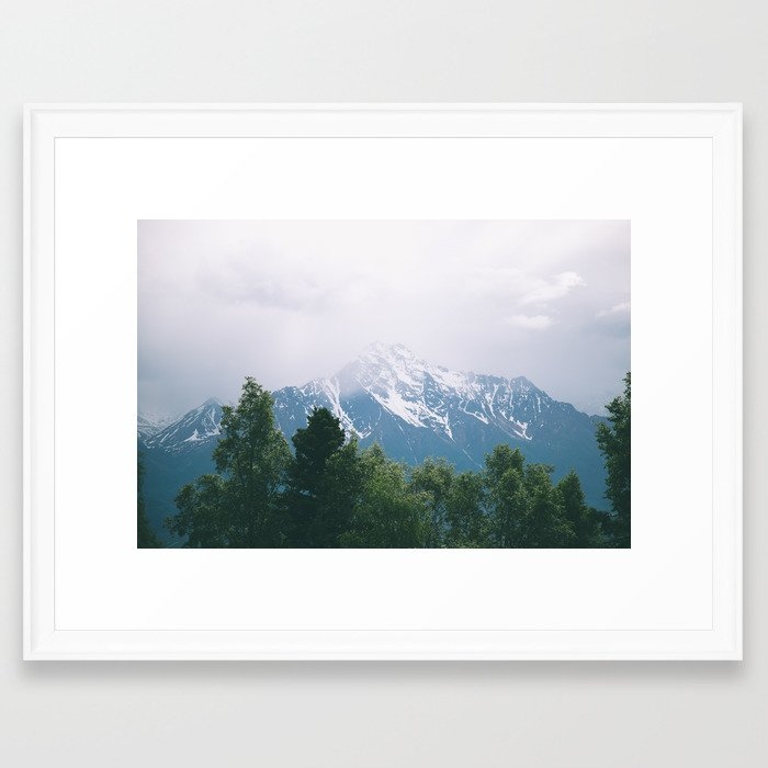 Palmer Framed Art Print by Hannah Kemp - Scoop White - Medium(Gallery) 18" x 24"-20x26 - Image 0