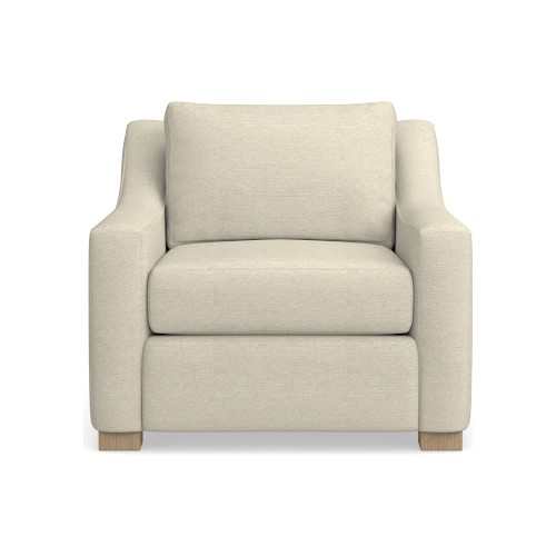 Ghent Slope Arm Club Chair, Standard Cushion, Performance Sail Cloth, Sailor, Natural Leg - Image 0