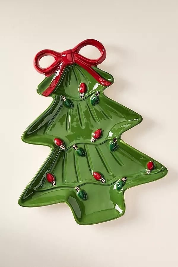 Festive Tree Stoneware Platter - Image 0