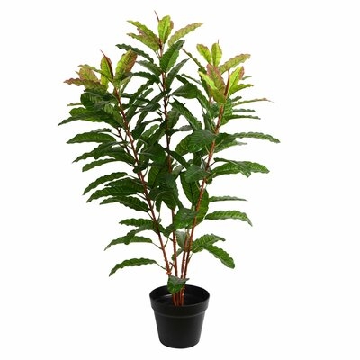 Artificial Real Myrtle Touch Floor Foliage Tree in Pot - Image 0