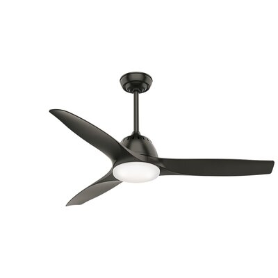 52" Wisp 3 Blade Ceiling Fan with Remote, Light Kit Included - Image 0