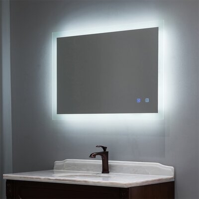 Lavonta Modern & Contemporary Lighted Bathroom / Vanity Mirror in, 24" x 40" - Image 0