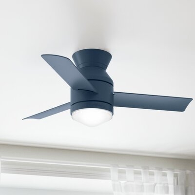 44" Dublin 3 -Blade LED Standard Ceiling Fan with Remote Control and Light Kit Included - Image 0
