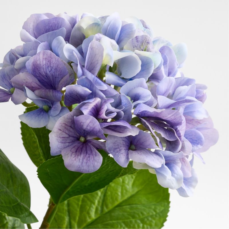 Faux Light Purple Hydrangea Stem 24.5" - Image 1