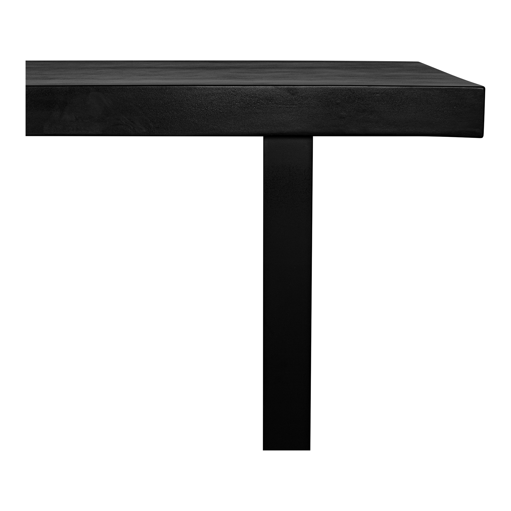 Jedrik Large Outdoor Dining Table Black - Image 3