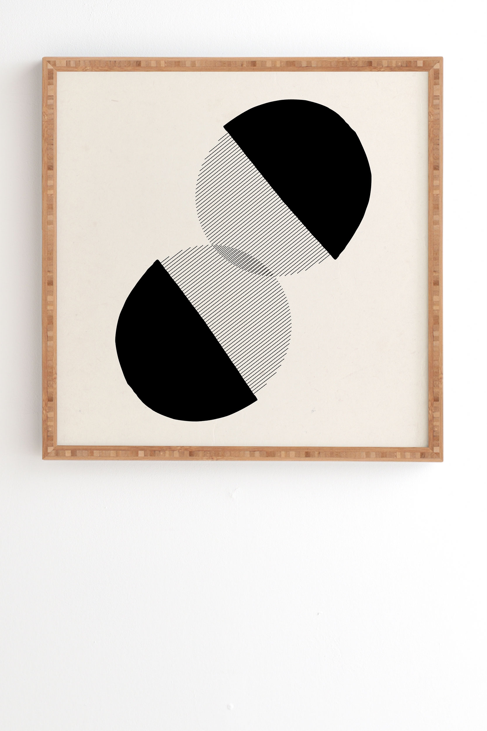 Approach by Rose Beck - Framed Wall Art Bamboo 12" x 12" - Image 0