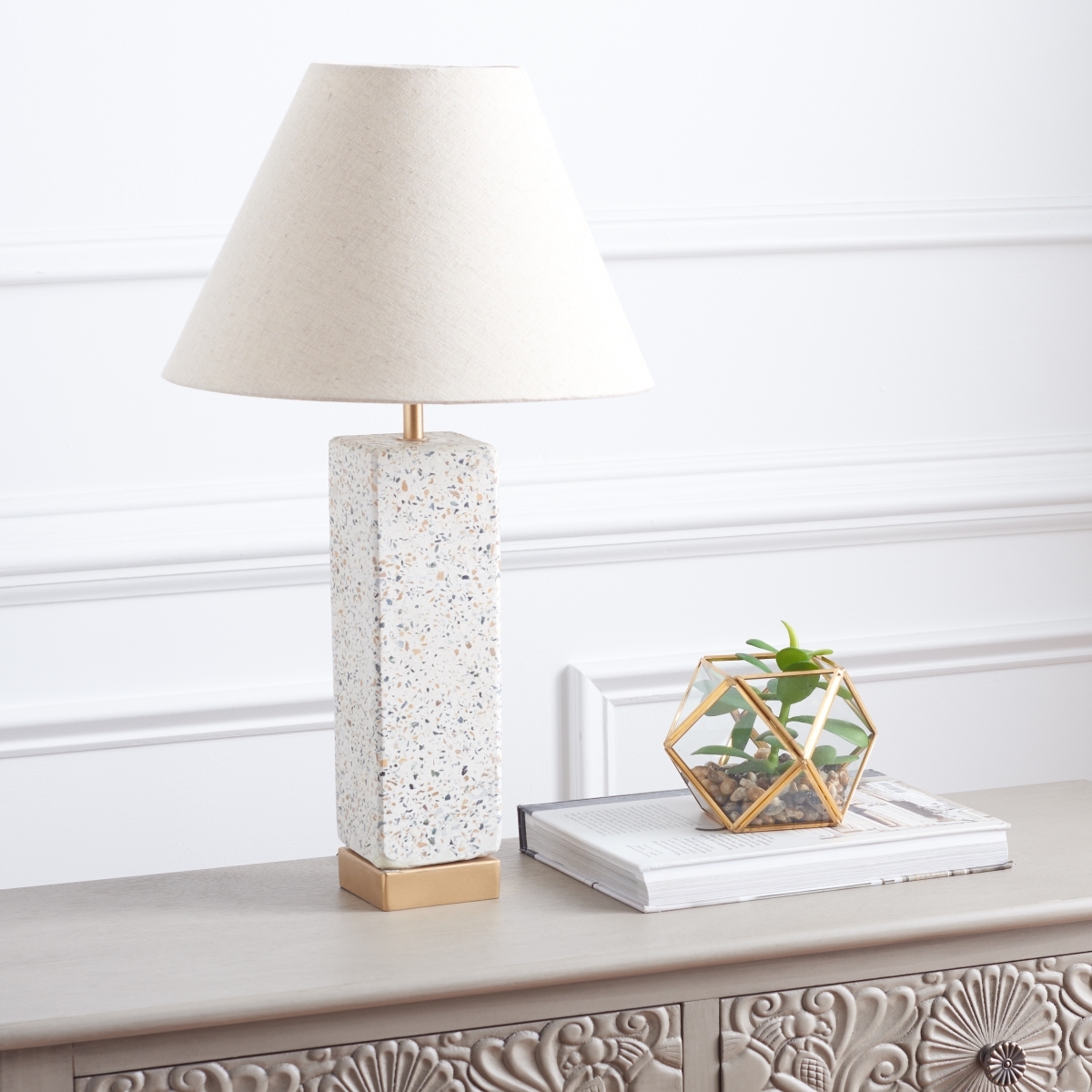 Jannise 21" Table Lamp - Natural/Gold - Safavieh - Image 1
