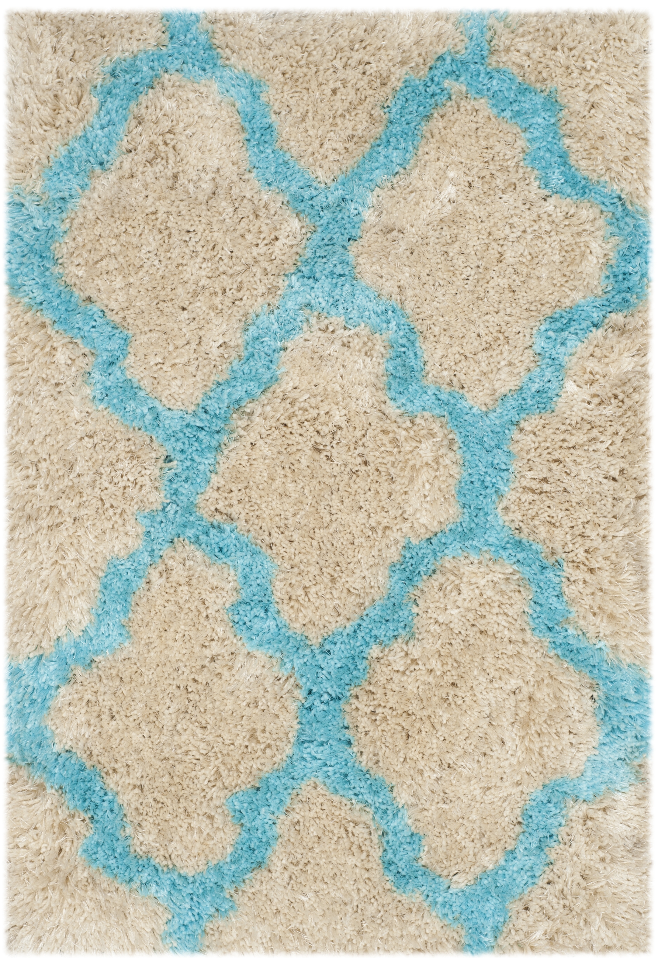 Arlo Home Hand Tufted Area Rug, BSG319K, Cream/Blue,  2' X 3' - Image 0