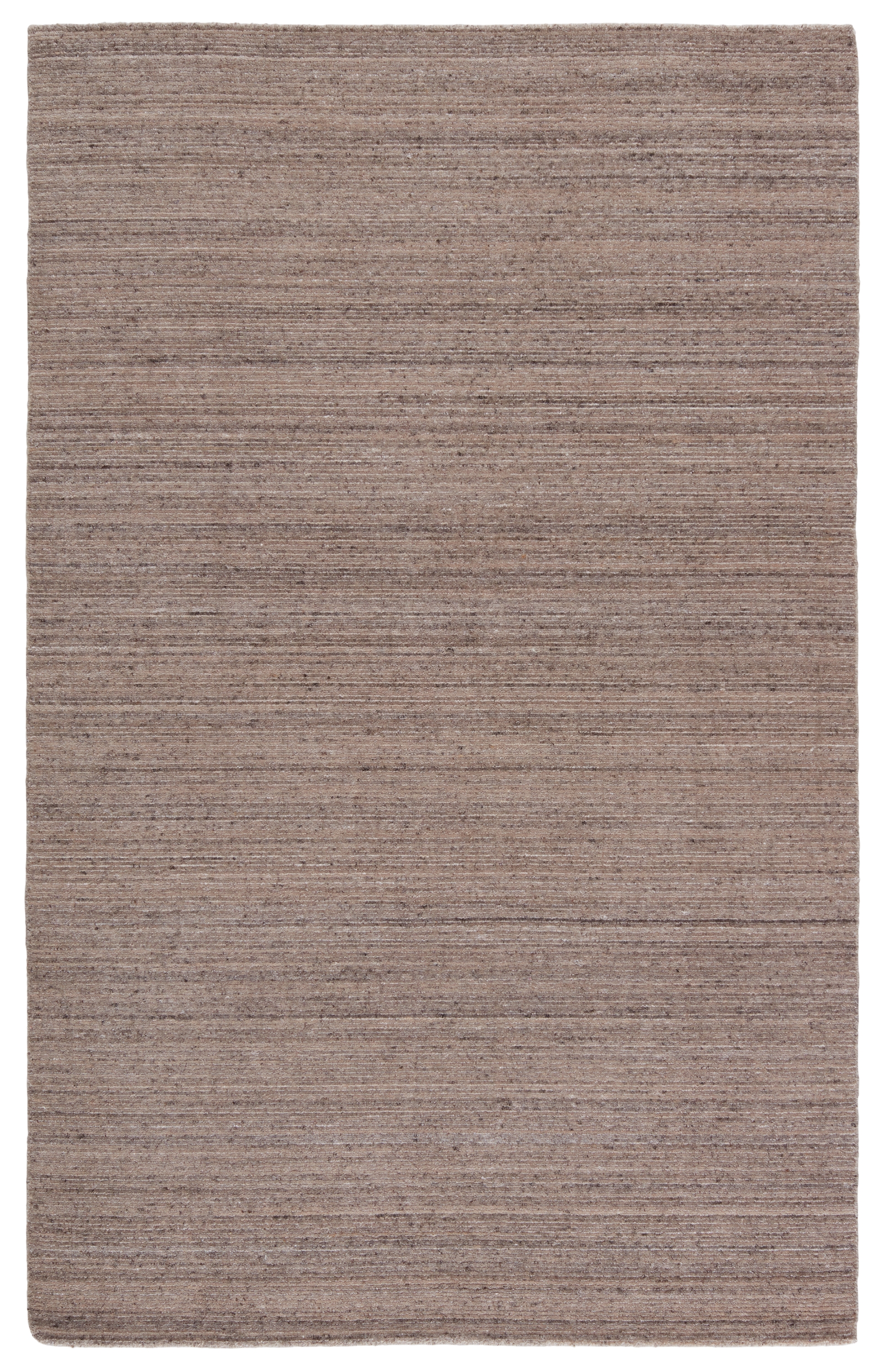 Evenin Handmade Solid Brown/ Tan Area Rug (5'X8') - Image 0