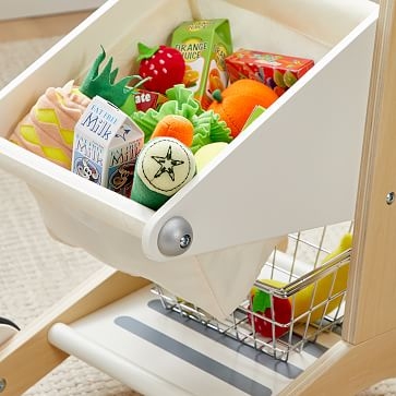 Mini Grocery Basket Set, Vegetable, WE Kids - Image 1
