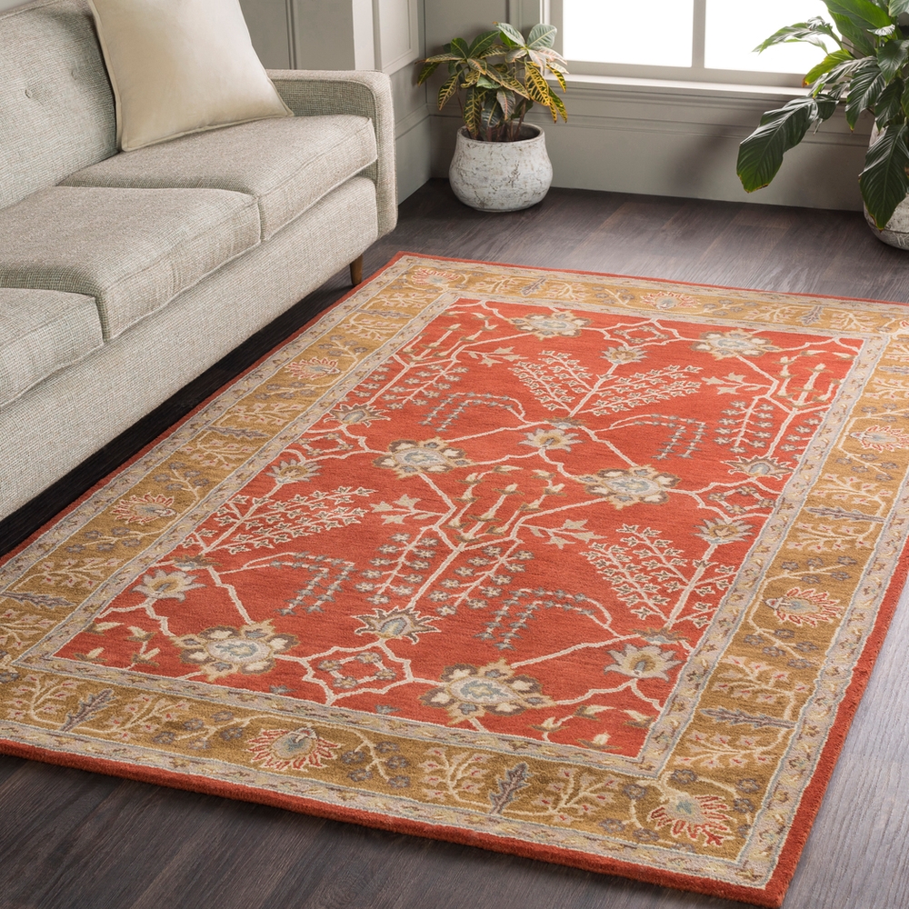 Middleton Red Indoor 6' x 6' Handmade Rug - Image 1
