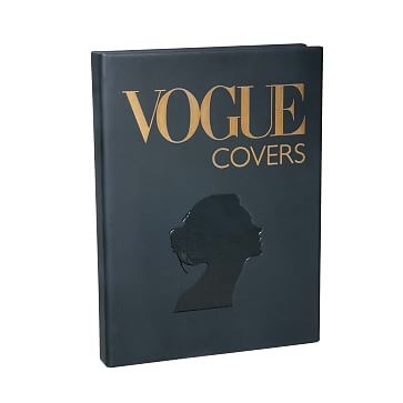 Vogue Covers Book, Italian Matte Metallic Finish Leather, Multi - Image 1
