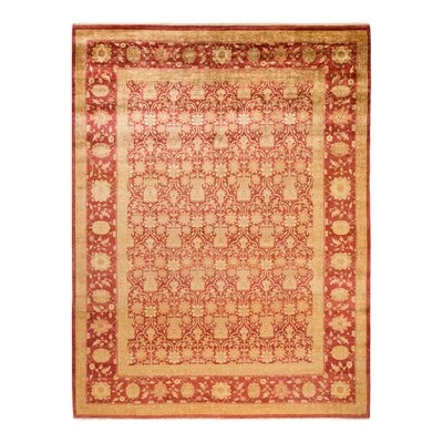 Eclectic, One-Of-A-Kind Hand-Knotted Area Rug  - Red, 8' 10" X 11' 7" - Image 0