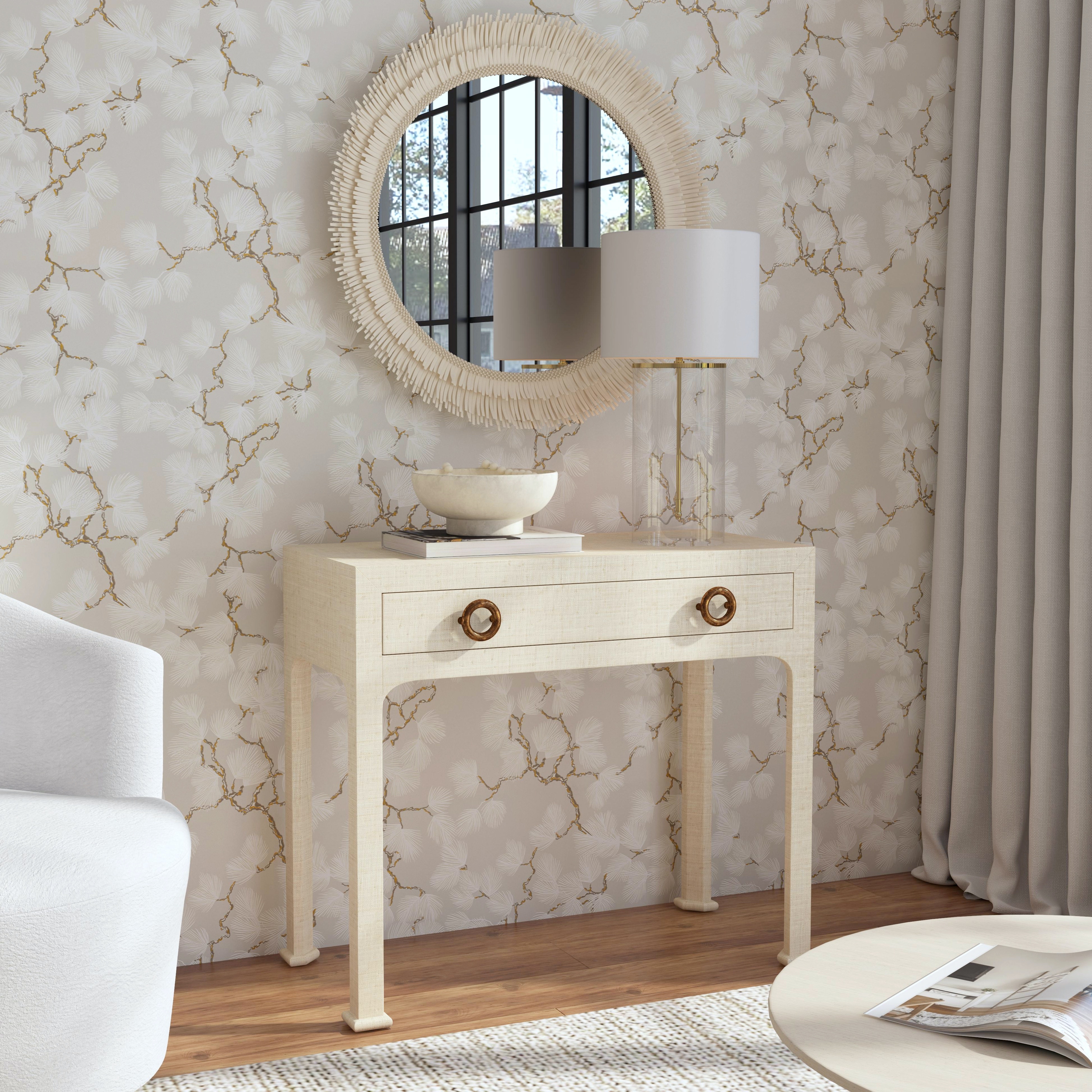 Chatham Natural Raffia Console Table - Image 3
