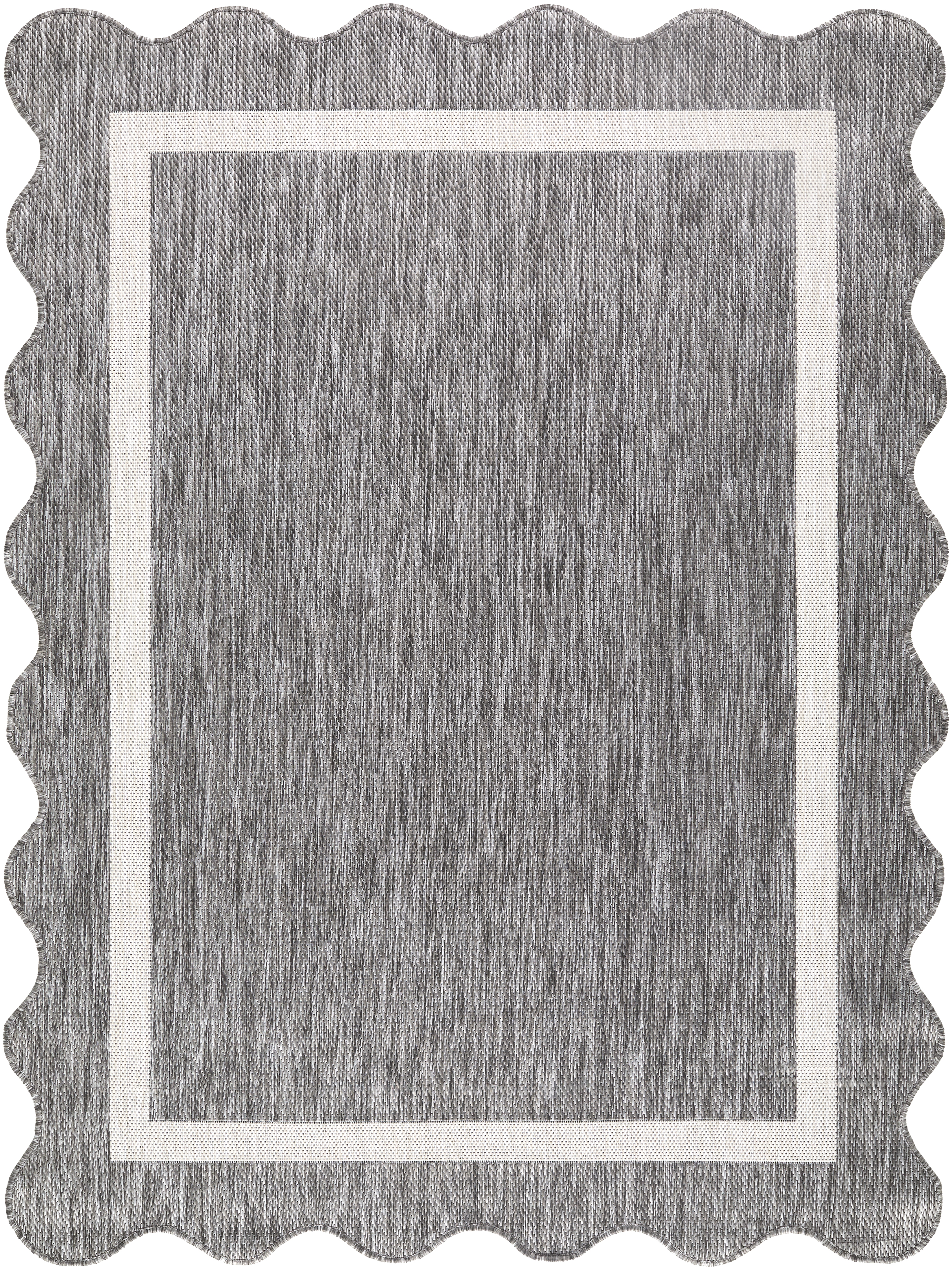 Miami Beach Gray Outdoor 2'4" x 3'9" Machine Woven Rug - Image 0
