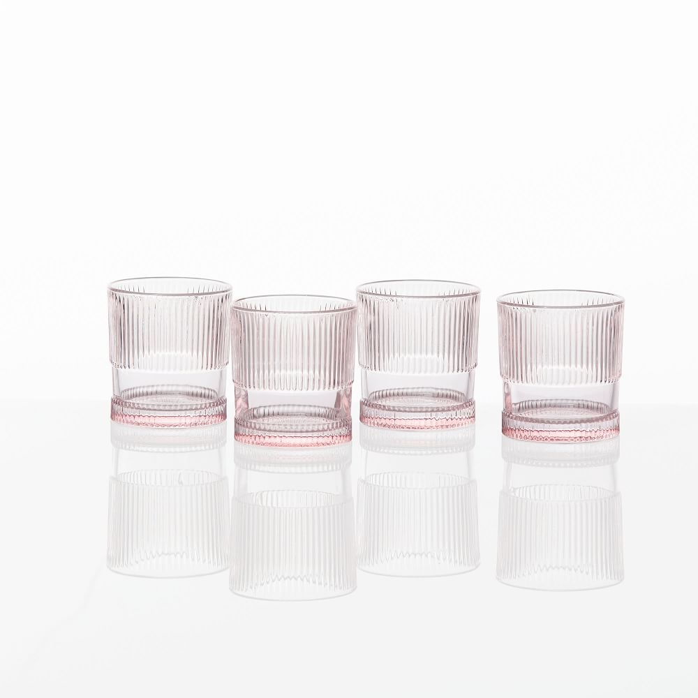 Fortessa NoHo Drinking Glass, Short, Pink, Set of 4 - Image 0