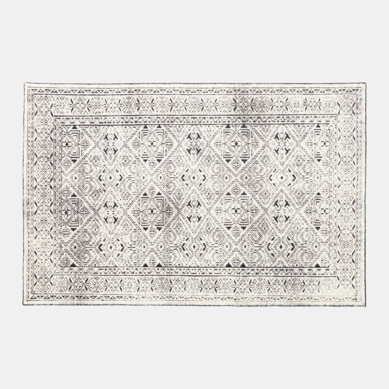 Raumont Hand-Knotted Black Detailed Modern Area Rug 6'x9' - Image 3