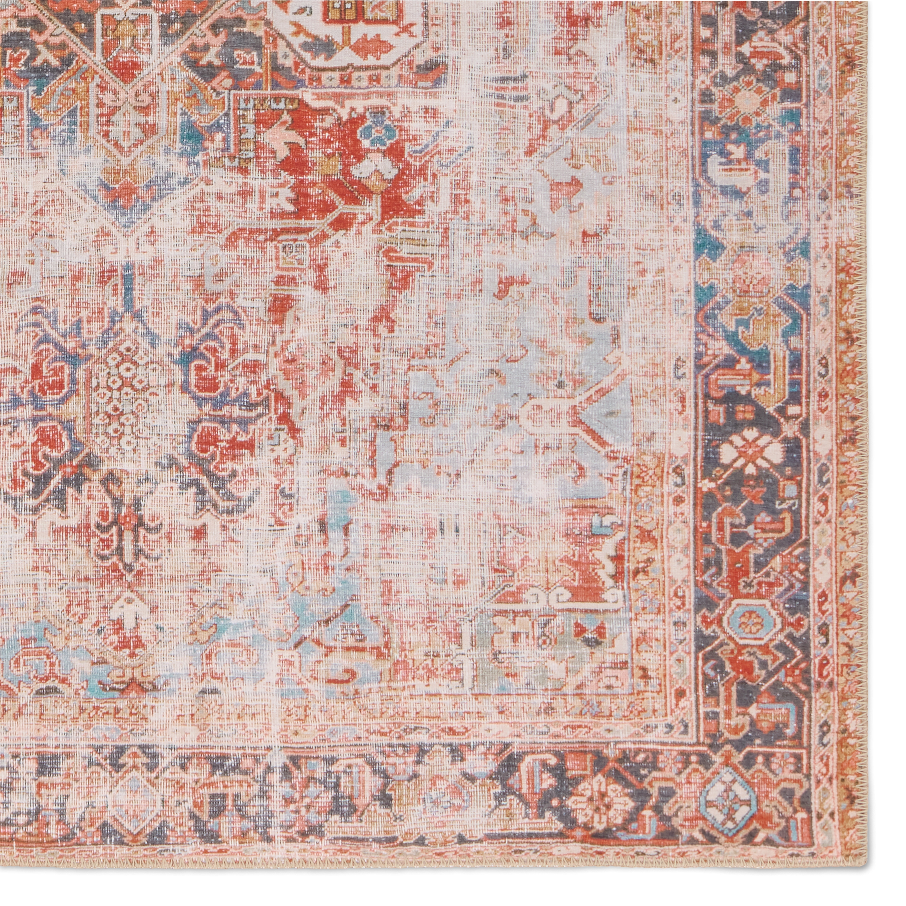 Vibe by Matias Medallion Rust/Navy Area Rug (5'X8') - Image 3