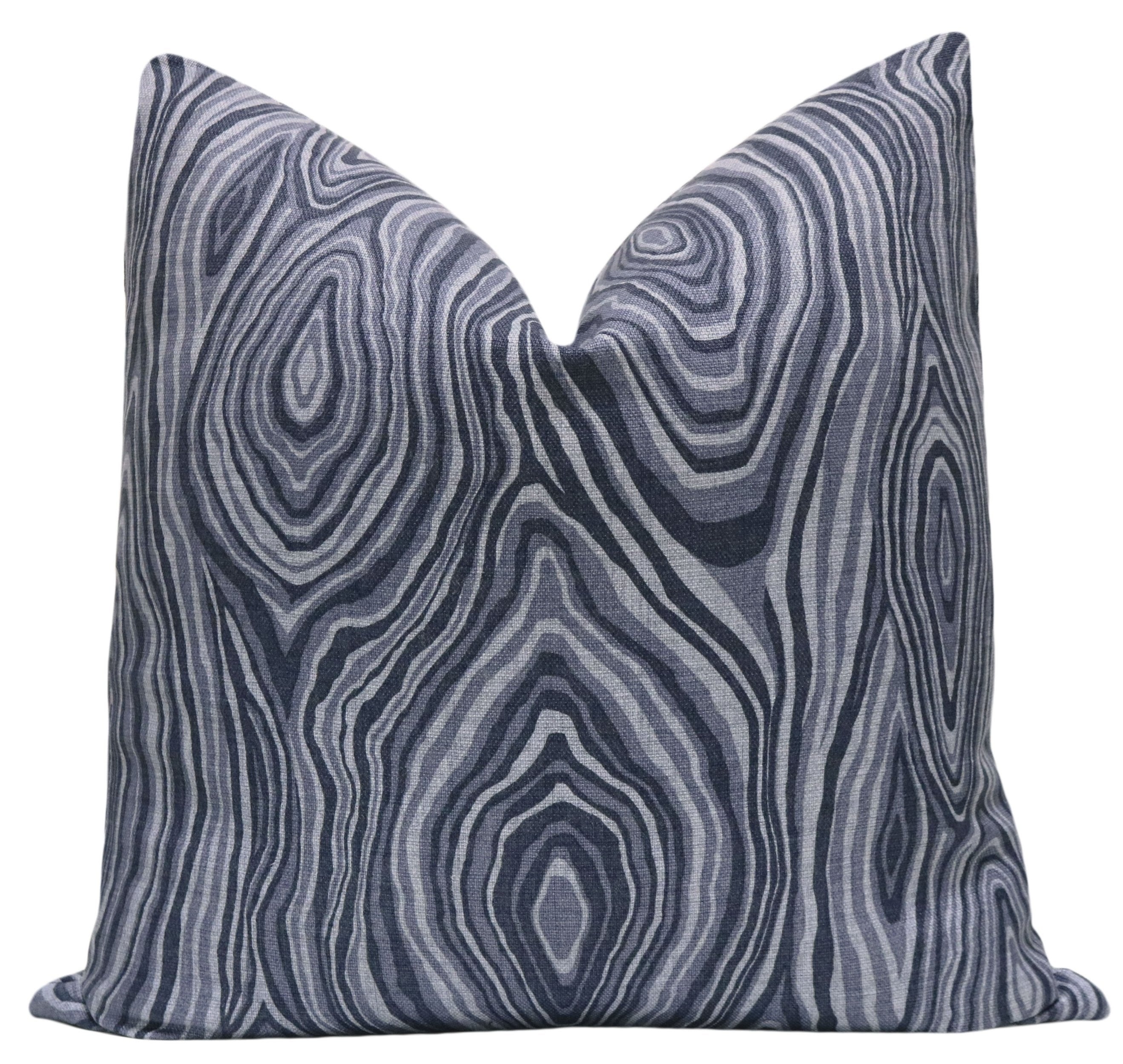 AGATE LINEN PRINT // PRUSSIAN BLUE - 14" X 36" - Image 0