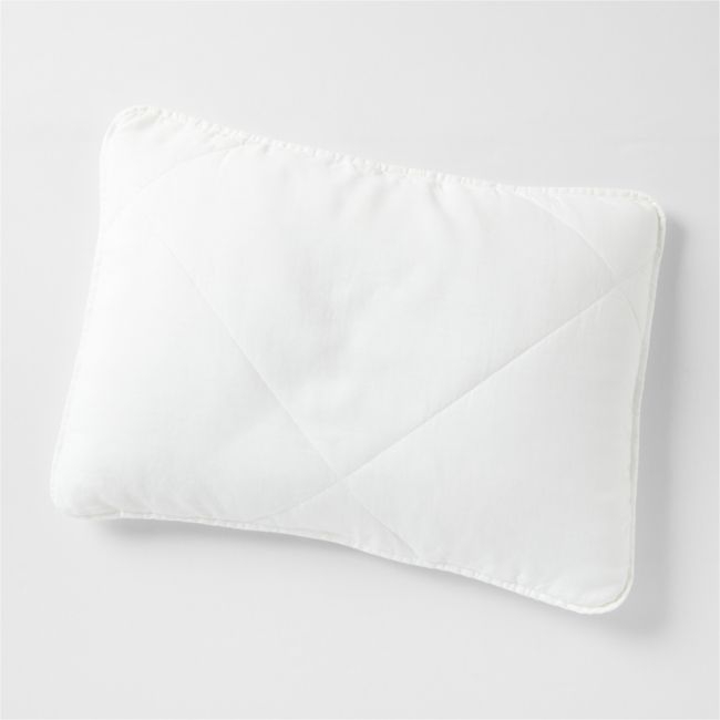 EUROPEAN FLAX ™-Certified Linen Crisp White Standard Quilted Pillow Sham - Image 0