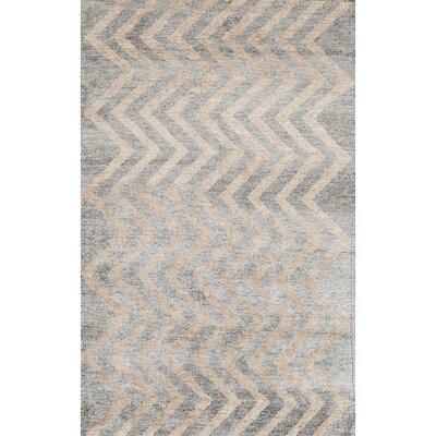 One-of-a-Kind Hand-Knotted Gray 4'11" x 7'10" Area Rug - Image 0