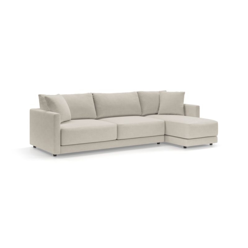 Gather Deep 2-Piece Right Arm Chaise Sectional Sofa - Image 1