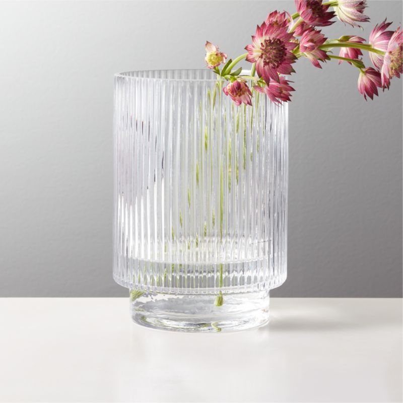 Dina Fluted Glass Vase - Image 1