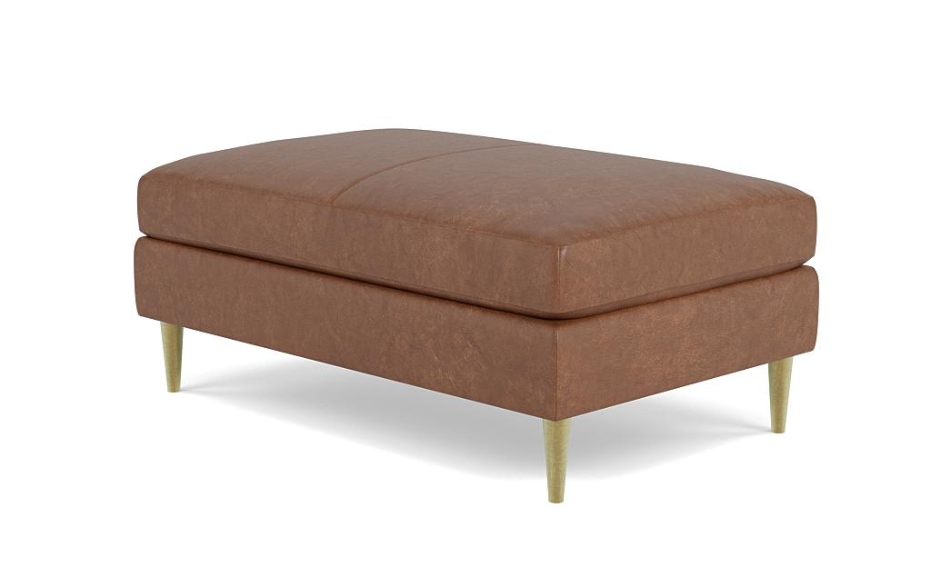 Sloan Leather Ottoman - Image 2