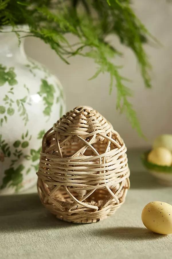 Woven Wicker Egg - Image 0