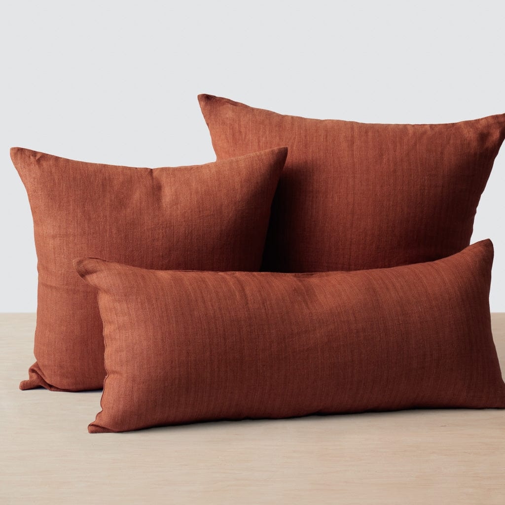 The Citizenry Prisha Linen Pillow | 24" x 24" | Rose - Image 2