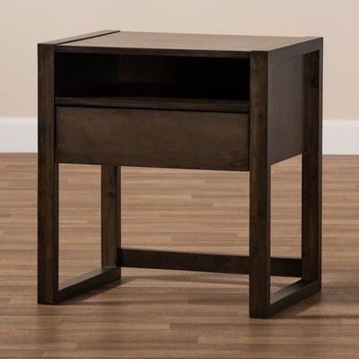 Joiner 22.8'' Tall 1 - Drawer Nightstand in Ash Brown - Image 0