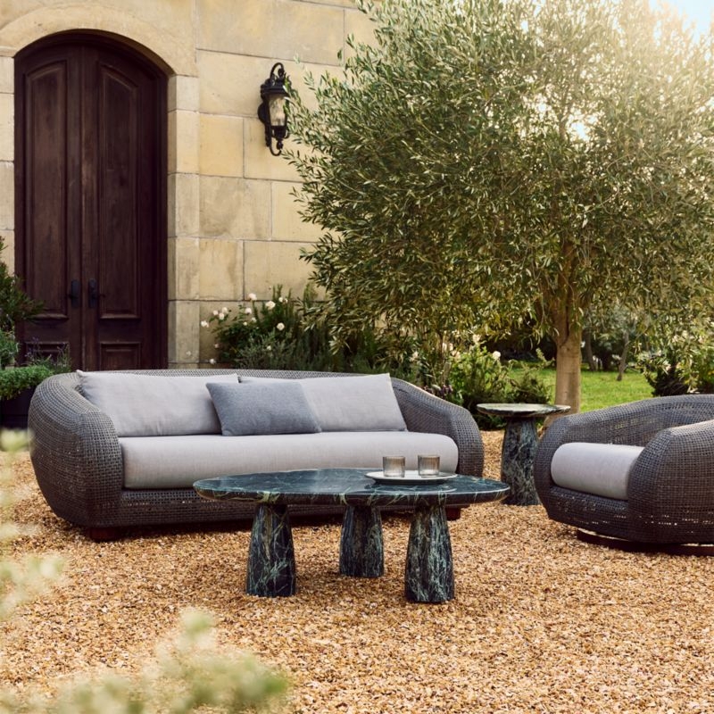 Yuma Green Marble Indoor/Outdoor Side Table - Image 5