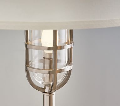 Rowan Nautical 3-Way Floor Lamp, Nickel - Image 2