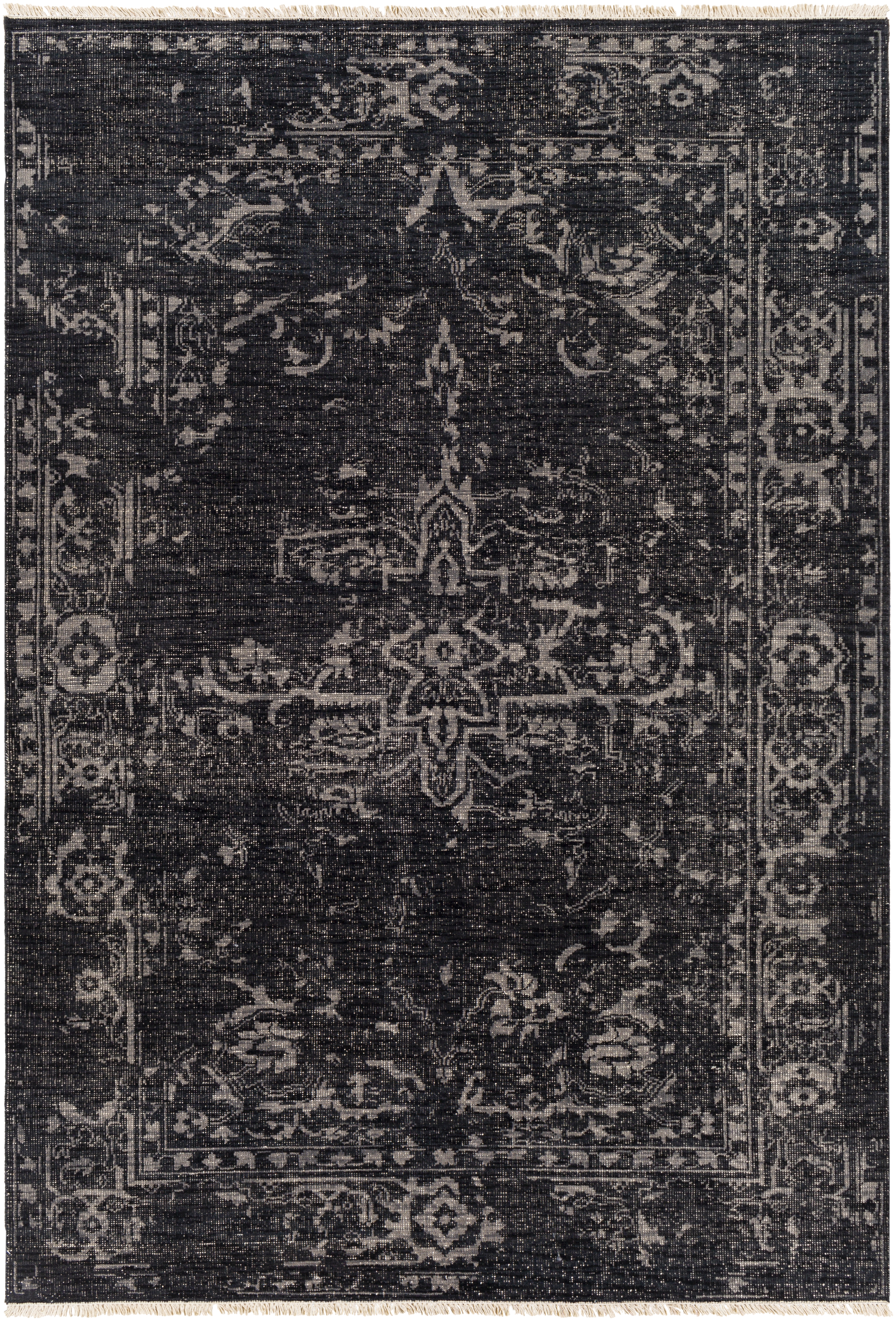 Festival Black Indoor 9' x 13' Handmade Rug - Image 0
