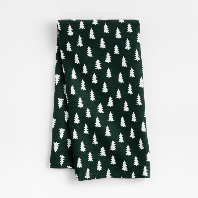 Green Trees Organic Cotton Kitchen Towel - Image 0
