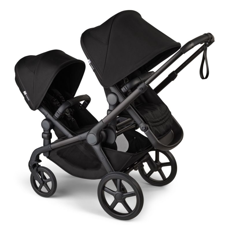 Bugaboo Kangaroo Complete Baby Stroller Midnight Black Sibling Seat - Image 1