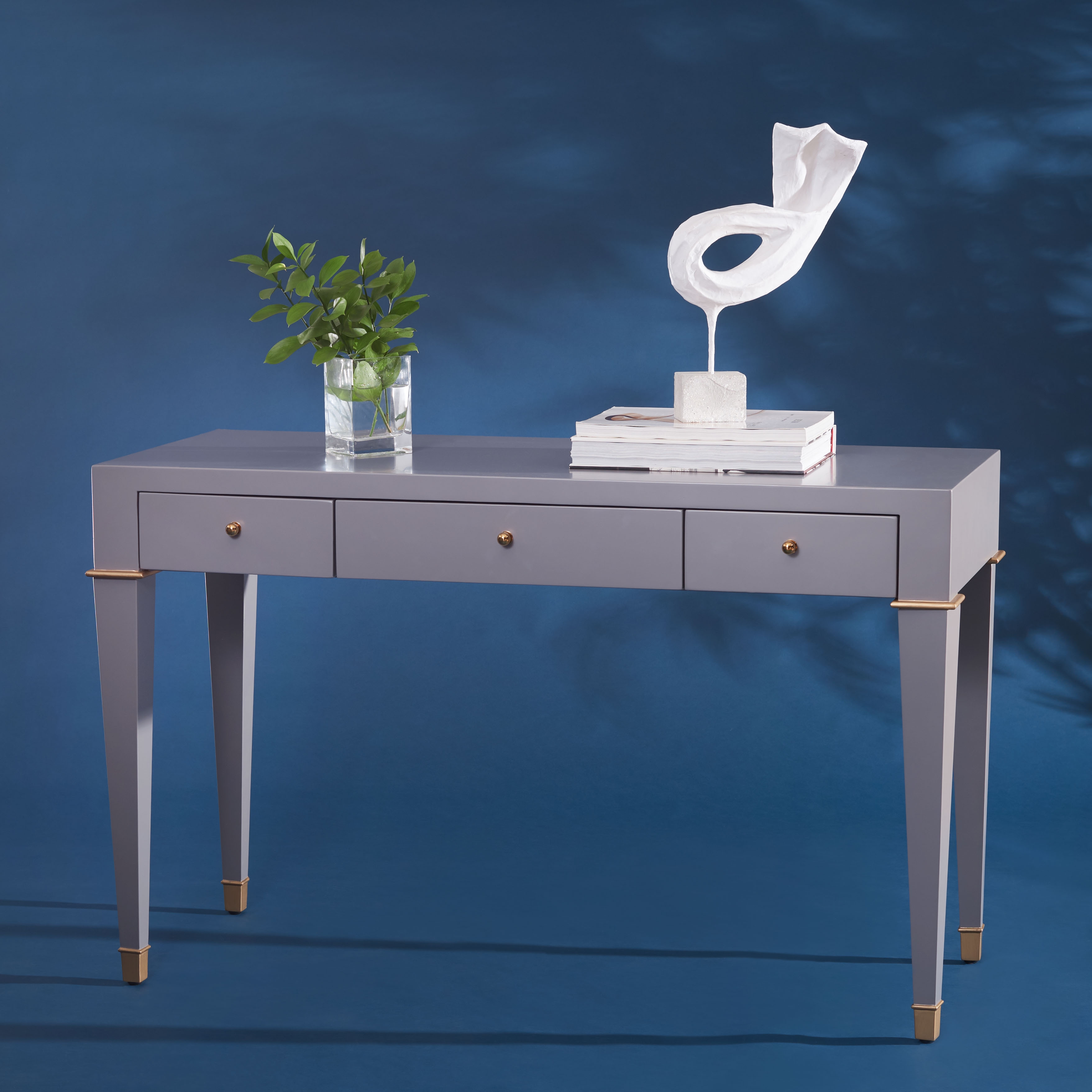Jordyn Modern Desk - Grey - Arlo Home - Image 0
