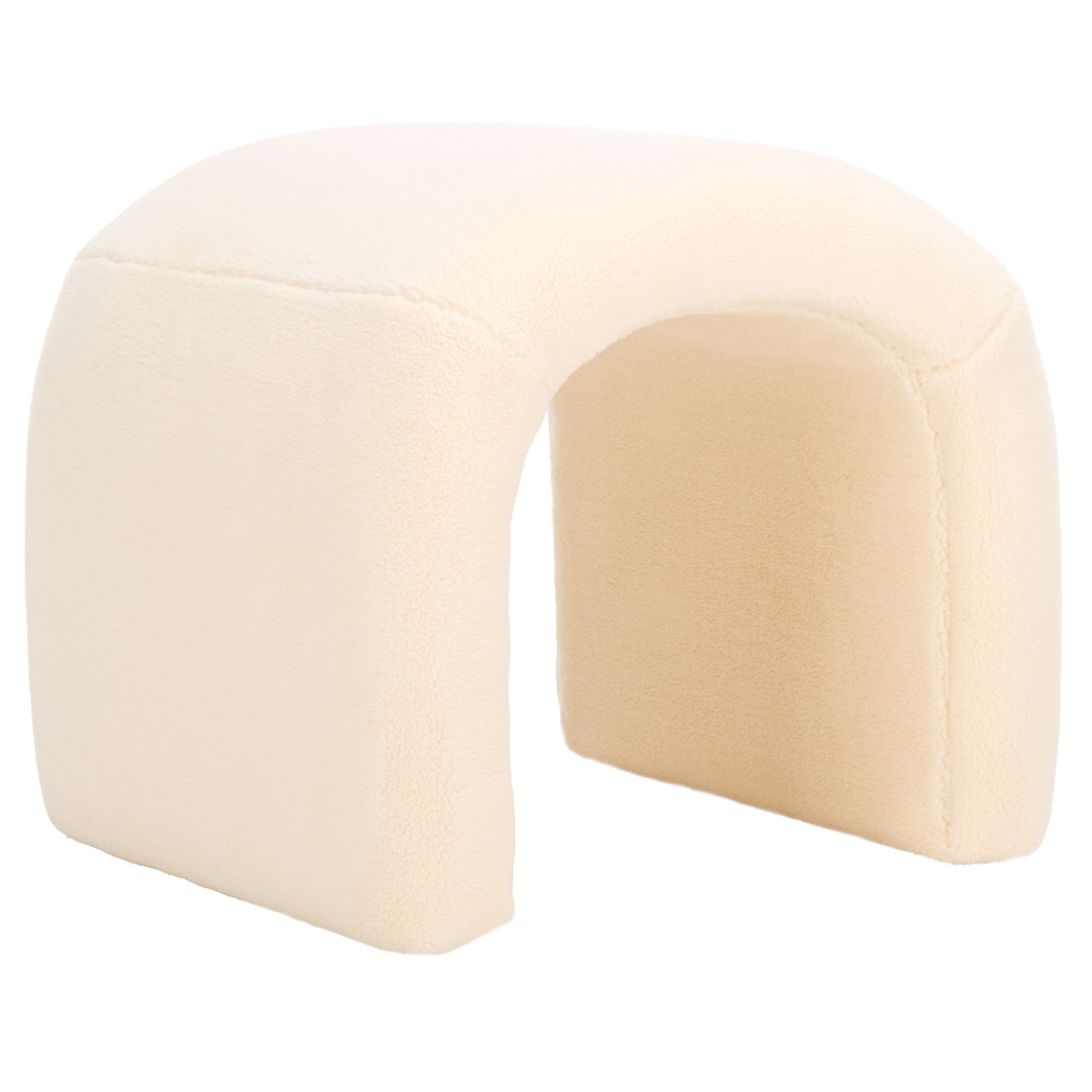 Kibo Ottoman - Cream - Safavieh - Image 6