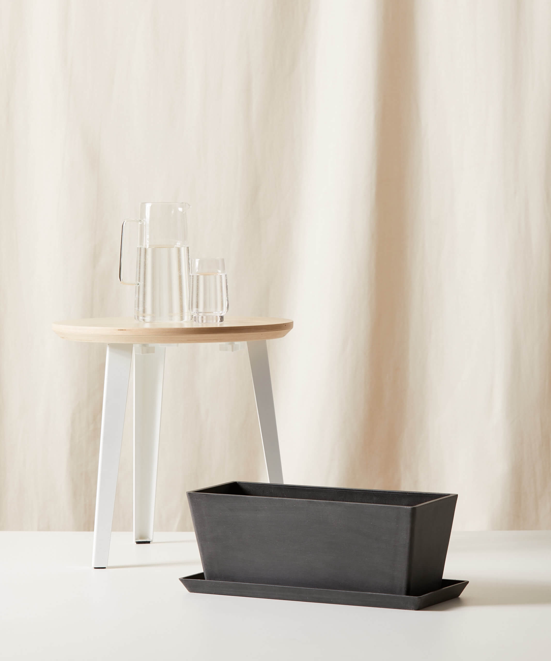 Ecopots Rectangular Pot - Large (18" x 7") -  Charcoal - Image 0