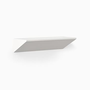 Floating Wedge Shelf, 2', White - Image 3