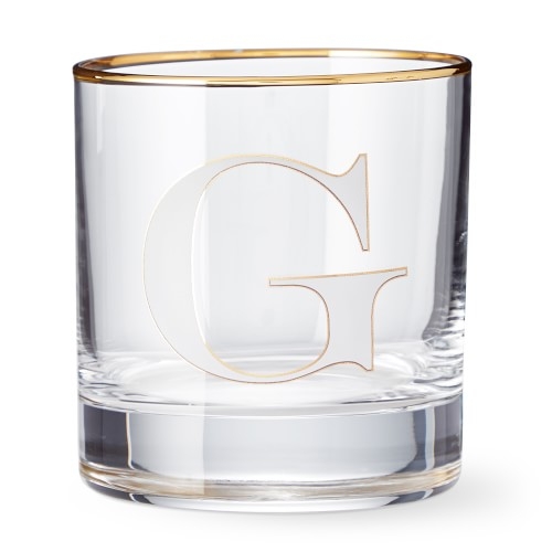 Monogram Double Old-Fashioned Glasses, Set of 4, G - Image 0
