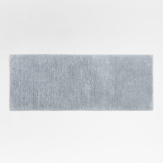 Rylan Organic Cotton Mist Blue Bath Mat 24"x60" - Image 0
