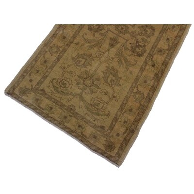 One-of-a-Kind Annalee Hand-Knotted 1960s Heritage Brown 3' x 9'11" Runner Wool Area Rug - Image 0