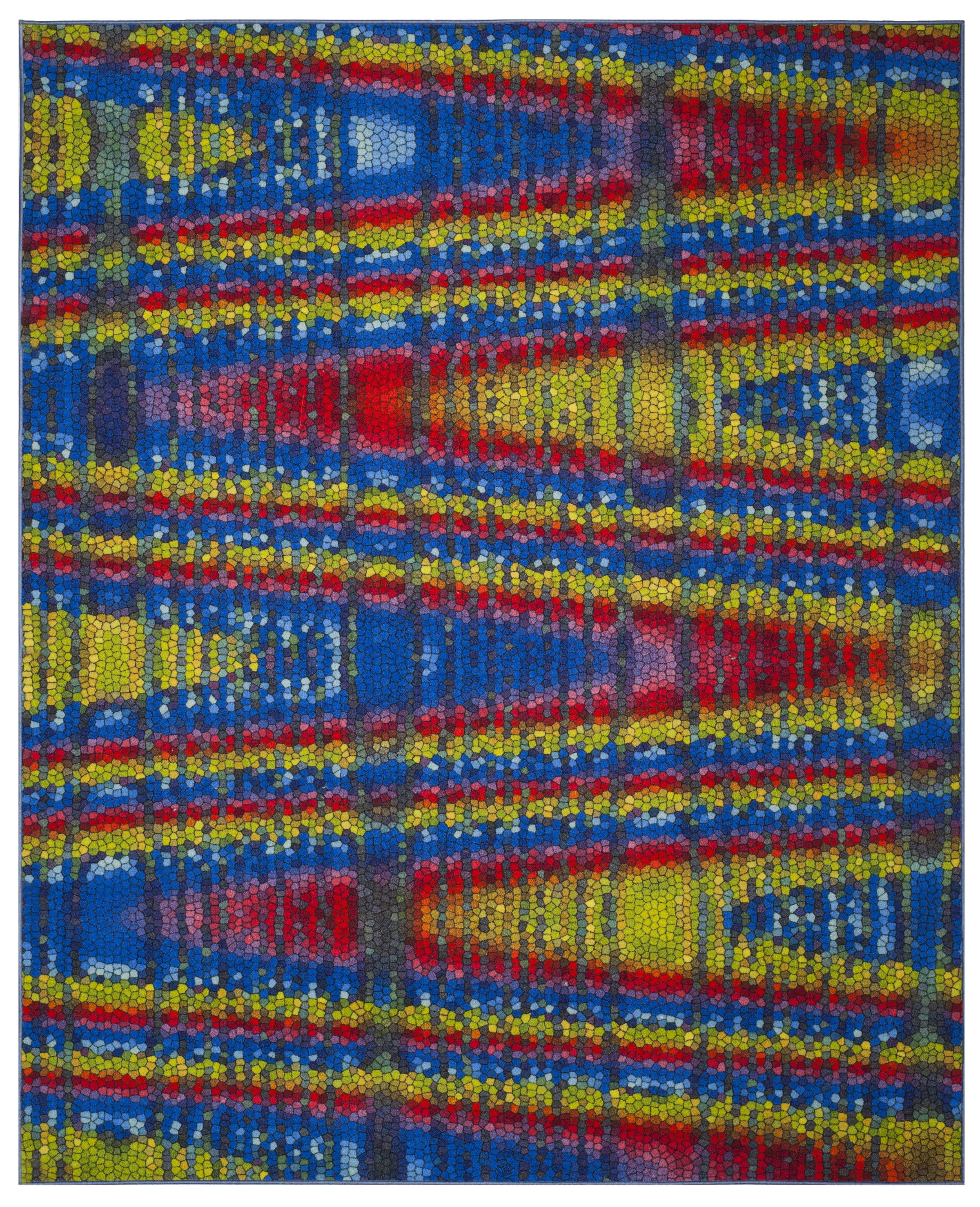 Arlo Home Woven Area Rug, AZT203C, Blue/Multi,  8' X 10' - Image 0