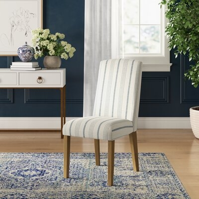 Classic Striped Parsons Dining Chairs (Set of 2) - Image 0