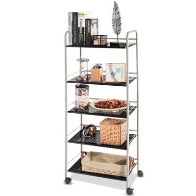 5 Tiers Storage Cart Rack Utility Shelf - Image 0
